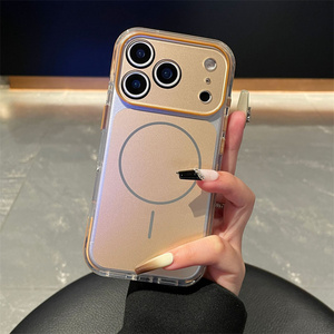 เคสโทรศัพท์แม่เหล็กแบบกระจกกล้องดีไซน์ดั้งเดิมสำหรับ iPhone 17 16 15 14 Pro Max พร้อมกรอบเลนส์สีสันสดใสแบบด้านและฝาหลัง - Product Image 5