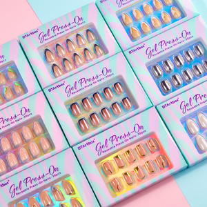 Ongles press-on faits main de haute qualité avec colle, vente en gros, OEM, ODM, marque privée, faux ongles, ongles artificiels - Product Image 1
