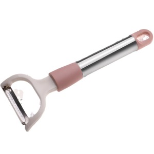 Multi Functional Peeler Scraper Long Handle Stainless Steel Vegetable Fruit Peeling Tool For Kitchen Use 2 Pieces Pink And Blue - Product Image 5