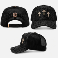 Casquette de baseball style gothique avec patch lettre en strass, visière incurvée réglable, streetwear décontracté, coffret cadeau, vente en gros personnalisée OEM