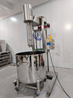 Mélangeur à cisaillement élevé électrique pneumatique mobile en acier inoxydable pour crème cosmétique, homogénéisation et émulsification