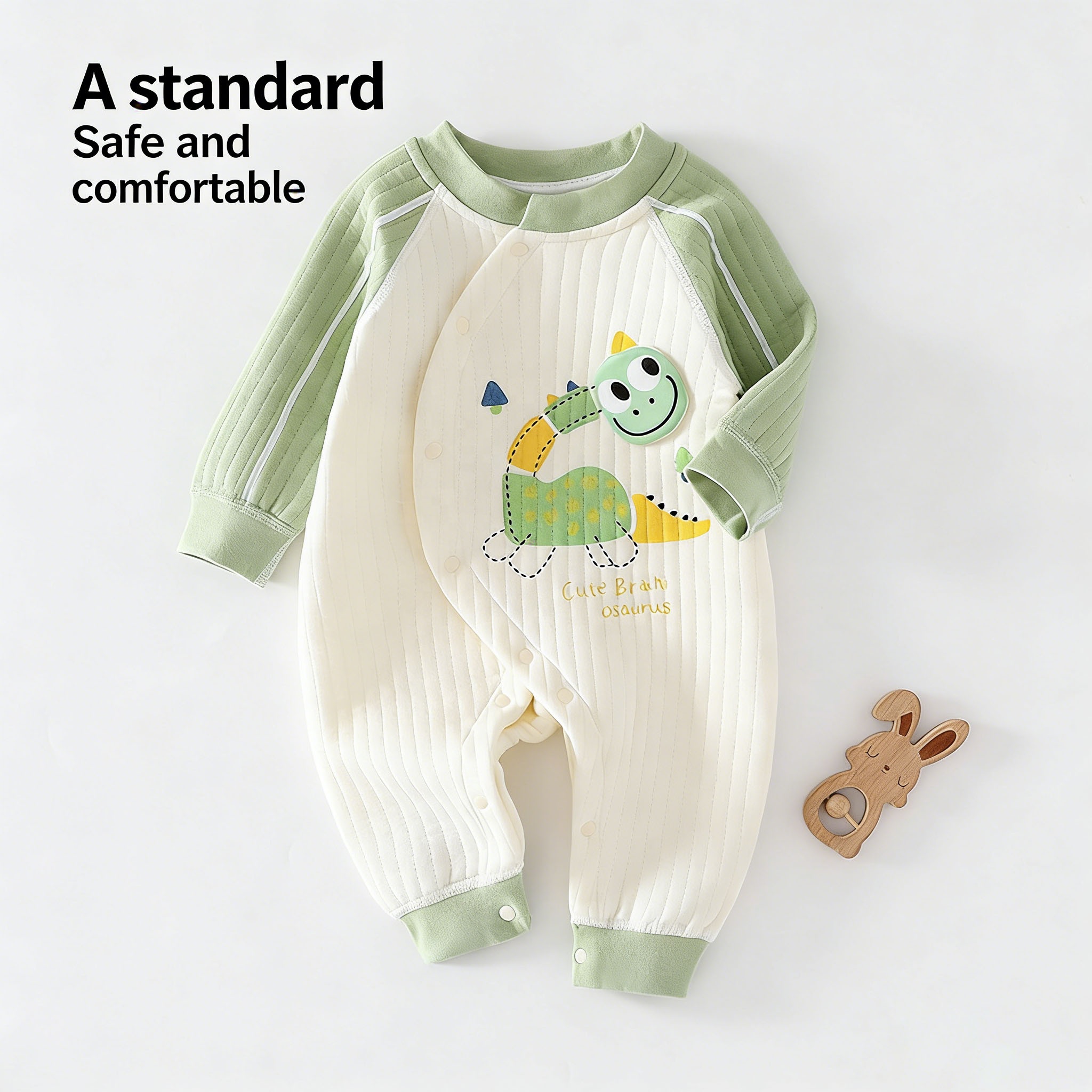 ORANGLES Warm Cartoon Baby Jumpsuit – Autumn Winter Unisex Baby Romper for Newborns & Kids - high resolution display - Image 2 of 4 | perfect for office | California | Free Shipping ORANGLES