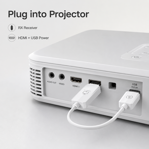 Extenseur d'affichage <span class=keywords><strong>HDMI</strong></span> sans fil sans application ni pilote, émetteur AV WiFi 2.4G 5G pour home cinéma et salle de classe - Product Image 5