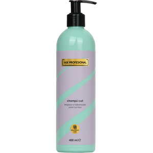 Mix Profesional <b>Champu</b> Curl 400ml Liquid Shampoo for Curly Hair-Sulfate-Free Cleanser & Moisturizer for Dry Skin - Product Image 1