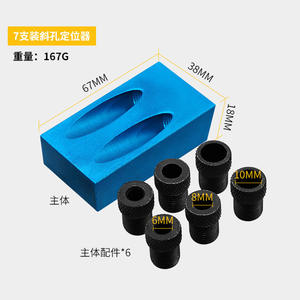 Image Blue Woodworking Slanted Hole Positioner 15 Degree High Accuracy <b>Drill</b> <b>Guide</b> For Wood Boring Machines - Product Image 5