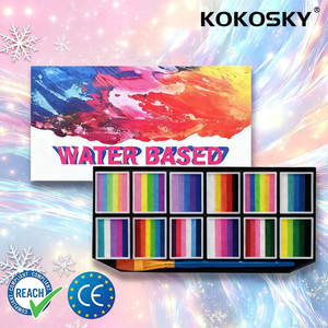 Kit Profesional de Pintura Facial Natural a Base de Plantas para Niños y Adultos - <span class=keywords><strong>Halloween</strong></span>, Cumpleaños, Festivales y Eventos, Pintura Facial y Corporal - Product Image 1