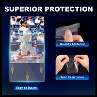 2025 venta al por mayor personalizado 100 cuentas Penny mangas suaves fundas de tarjetas de béisbol protectores para Deportes Fútbol tarjetas de juego de comercio