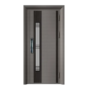 Foshan <span class=keywords><strong>porte</strong></span> d'ingresso a prova di fuoco porta d'ingresso Pivot anteriore in acciaio inox porta d'ingresso esterno - Product Image 1