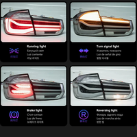 Accessori Auto F30 F35 Gruppo Fanali Posteriori a LED 2013-2018 Plug & Play Aggiornamento Retrofit 12V Nuovo Design Lente Trasparente 6000K 36W 6000 lm