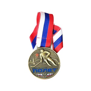 Proveedor de medallas de China, medalla de fútbol personalizada, medalla de hockey con cinta - Product Image 6