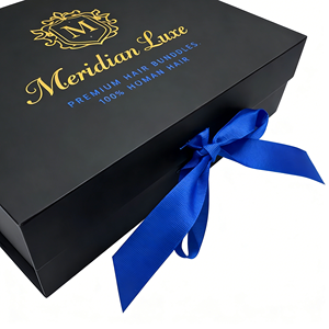 Boîte rigide cosmétique recyclable personnalisée pour ensemble de soins de beauté, fermeture à ruban, logo personnalisé, OEM ODM, usine - Product Image 6