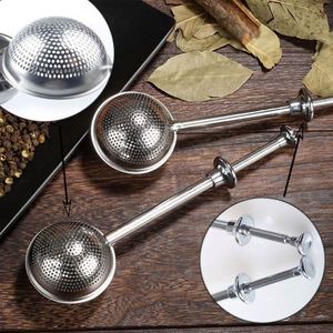 304 Stainless Steel Mesh <b>Tea</b> Infuser Ball Portable Telescopic Cylinder Eco-Friendly Herbal <b>Tea</b> Strainer Lid Loose <b>Tea</b> - Product Image 2