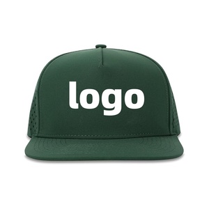 Custom Blank Waterproof Baseball <b>Hat</b> Flat Brim Water-Resistant SnapBack Gorras Fitted Dad <b>Hat</b> Golf Cap Mesh Back Headwear - Product Image 2