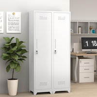 Armoire utilitaire étroite en acier au design traditionnel, meuble de classement commercial écologique pour bureau