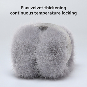 冬用イヤーマフ フェイクファー 暖かいイヤーマフ かわいい折りたたみ式 アウトドアイヤーウォーマー 女性 女の子用 - Product Image 4