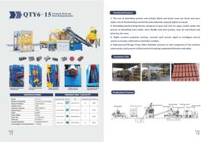 เครื่องทำอิฐบล็อกกลวงแบบติดผนัง QTY6-15 พร้อมระบบไฮดรอลิกสำหรับผสมปูน ระบบวางอิฐแบบพาเลท และระบบป้อนอิฐอัตโนมัติ - Product Image 2