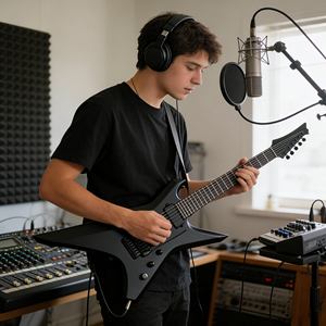 <span class=keywords><strong>Guitarras</strong></span> Eléctricas Negras en Oferta, Guitarra Eléctrica Elegante - <span class=keywords><strong>Venta</strong></span> al por Mayor <span class=keywords><strong>de</strong></span> Fábrica para <span class=keywords><strong>Compra</strong></span> al por Menor y Regalos - Product Image 1