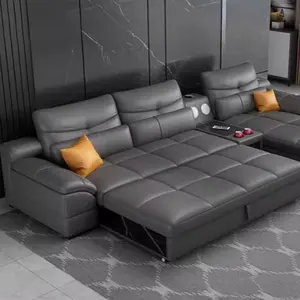 Italian Multifunctional Folding Storage Technology Cloth Sofa Bed Living Room Minimalist Can Regulate Double Creative Cloth Sofa