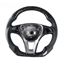 Volant en fibre de carbone pour Mercedes Benz Classe E W213, volant personnalisé à fond plat
