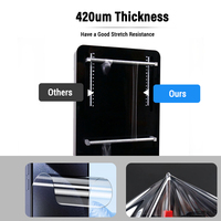 120*180mm 420um película de hidrogel de alta resistencia TPU Protector de pantalla de hidrogel antiarañazos antihuellas para plotter de corte