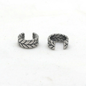 yunnique Fashion <b>Cuff</b> <b>Earrings</b> Geometric Tibetan Silver Stainless Steel For Men And Women - Product Image 2