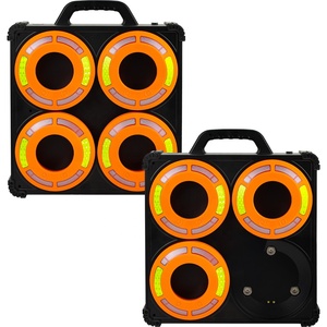 8 Pack Rgb Sequentiële Led Stroboscoop Baken Voor Verkeer Kegels Hoge Zichtbaarheid Barricade Flare Waarschuwing Kegel Licht Met 6 Modi - Product Image 1