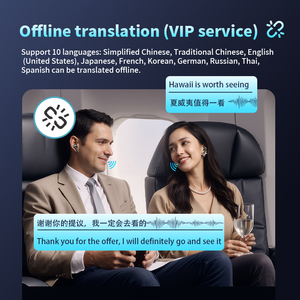 Écouteurs VORMOR V17 avec traduction vocale en temps réel dans 150 langues, Bluetooth, traduction bidirectionnelle, reconnaissance vocale IA - Product Image 4