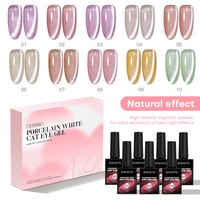 Coffret Cadeau Designer Personnalisé & Emballage Bouteille Vernis à Ongles Gel UV Magnétique Effet Œil de Chat Sans HEMA Sans TPO 9D 15ml Longue Durée