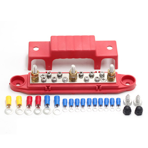Carte de câblage de goujon à vis M6 1/4 "en acier inoxydable <span class=keywords><strong>électrique</strong></span> 316 Busbar 150A Automotive Boat Distribution Terminal Block Noir - Product Image 3