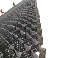 50mm 100mm Hauteur HDPE Geocell Allée Gravel Grid Geocell pour la stabilisation du sol Murs de soutènement Geo Cell