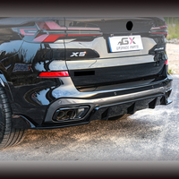 Kit Carrosserie Carleap GX X5 G05 G18 LCI Noir Brillant Lame Avant Jupes Latérales Lame Arrière Diffuseur Spoiler Nouveau ABS 2023+ Bande Adhésive 3M Haute Qualité