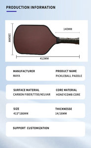 Meilleure Qualité Usapa Approuvé Personnalisé Fibre De Carbone Kevlar <span class=keywords><strong>Pickleball</strong></span> 2024 <span class=keywords><strong>Raquette</strong></span> Thermoformée <span class=keywords><strong>Pickleball</strong></span> Paddle <span class=keywords><strong>Raquette</strong></span> 2024 - Product Image 2