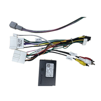 Cadre de voiture Meihua 9 pouces pour Renault Dokker 2012-2020 Cadre audio de voiture en plastique noir Matten Cadre d'autoradio avec faisceau de câblage