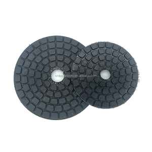 Venta directa de fábrica, almohadillas de pulido de diamante de 4 pulgadas y 5 pulgadas, almohadillas de pulido negras de 4 "y 5" para mármol, granito, piedra de cuarzo - Product Image 6