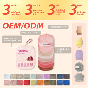 Bantalan penghilang riasan katun bambu alami, bantalan penghilang Makeup bambu alami yang dapat dicuci dan digunakan kembali - Product Image 3