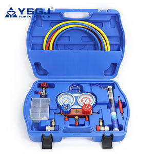 Manômetros Digitais de 2 Válvulas para Uso Doméstico em Refrigeração HVAC Conjunto de Ferramentas R22 R32 R600 R410A R134A - Product Image 1