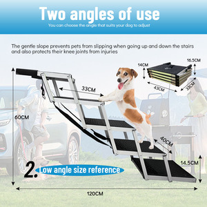 Hochwertige individuelle faltbare tragbare Aluminium-Hundeleiter Premium-Schritt-Ein-Hundeleiter - Product Image 6