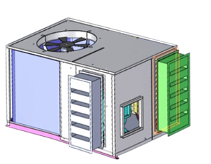 โรงงานขายส่งเครื่องปรับอากาศแบบแพ็คเกจติดหลังคา 6 ตัน 10 15 20 25 30 40 ตัน 50hz 60hz แบบแพ็คเกจสำหรับอุตสาหกรรม - Product Image 4