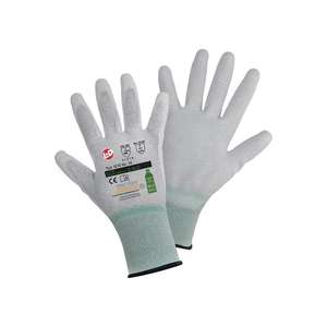 Leipold + döhle ถุงมือถักนิตติ้งสีเขียวขนาด10สีเทาอ่อน/ขาว En 21420 ESD En 388 16350แมว II En 21420 ESD En - Product Image 1