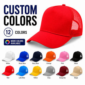 Casquette Trucker 5 Panneaux Multicolore Respirante en Maille pour l'Été, Chapeau de Baseball à Petit MOQ, Impression Personnalisée du Logo, Casquette Promotionnelle - Product Image 1