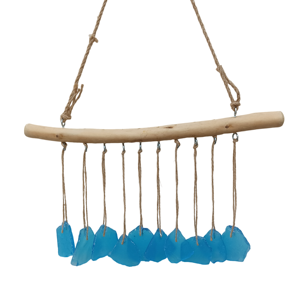 Decoración de Vidrio Marino y Madera Flotante para Balcón, Estilo Bohemio Moderno Minimalista, Irregular, con Acabado Arenado, Hecho a Mano, para Envío Directo - Product Image 4