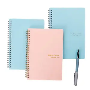 Promotional Student Note Pad Diary Schedule Planner Journal Book A5 Hardcover Mini Spiral Notebook for School Office