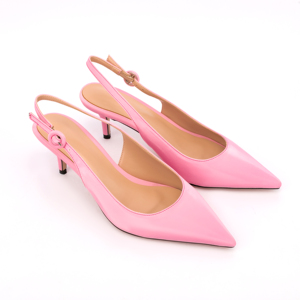 Eleganti scarpe estive con <span class=keywords><strong>tacco</strong></span> singolo a punta cavi da <span class=keywords><strong>donna</strong></span> <span class=keywords><strong>sandali</strong></span> Slingback - Product Image 3