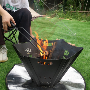 OEM/ODM Modern Steel Fire Pit Stove Small <strong>Folding</strong> Design Camping <strong>Firepit</strong> for Outdoor Patios and Gardens Factory-Packed - Product Image 2