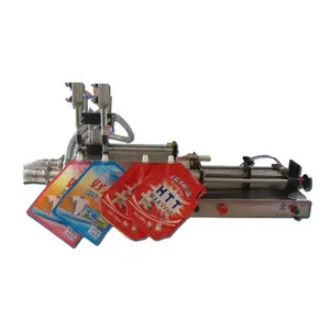 Machine for small business manual operation plastic pouch filling machine for fruit juice