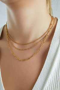 Rinntin <span class=keywords><strong>SC</strong></span> 18K Vergoldete <span class=keywords><strong>925</strong></span> Silberkette Halskette Ranken-Twist Figaro-Kette Wasserfeste Halskette Zarte Kette für Damen und Herren - Product Image 6