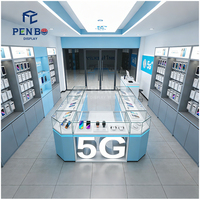 Conception de la disposition d'un magasin de téléphonie mobile 5G sur mesure, rénovation de l'intérieur d'un magasin de téléphonie, idées d'affichage pour un magasin d'accessoires de téléphonie