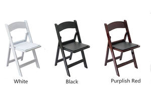 High Quality Padded Outdoor Events Wedding Party Plastic Resin White Wimbledon <strong>Folding</strong> <strong>Chair</strong> - Product Image 6