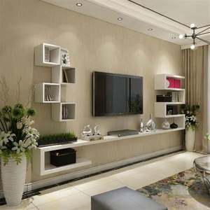 Meuble TV en bois de luxe avec LED, centre de divertissement moderne, unité murale pour salon et hôtel - Product Image 2