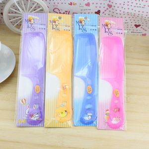 Peine para el cabello MRS, tamaño grande, colores mixtos, plástico con diseño de dibujos animados para uso diario - Product Image 1